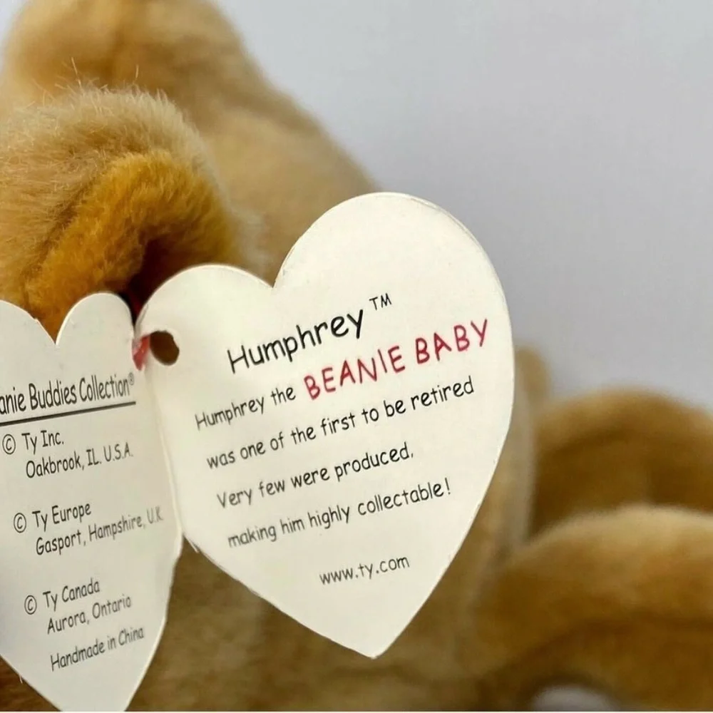 Y2K Ty Humphrey The Camel Beanie Baby 1998 With Tags